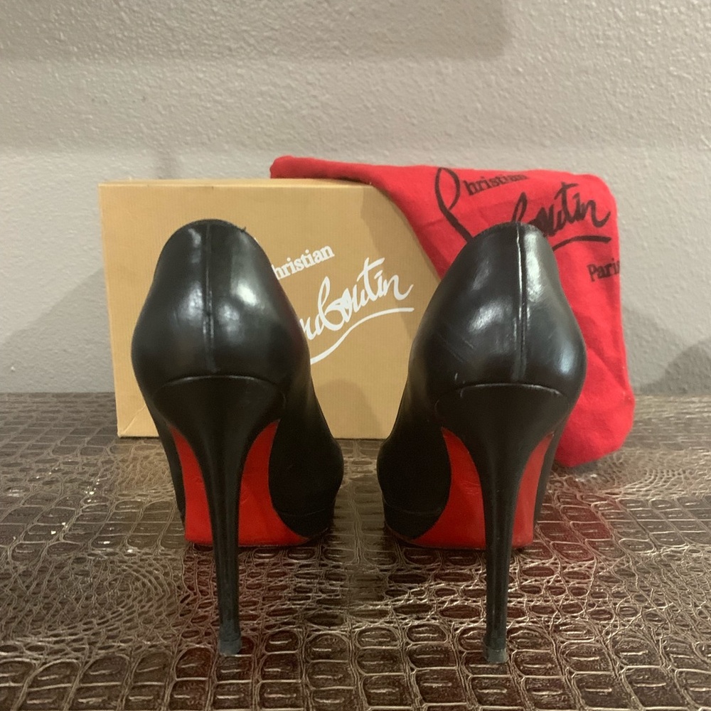 SOLD Authentic Christian Louboutin New Simple Pump 120 - Kid Leather 38.5 - Picture 8 of 15